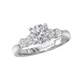 Orbelle 14K White Gold Semi-Mount Diamond Ring - Bandora Style