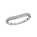 Orbelle 14K White Gold Milgrain Diamond Nesting Wedding Band