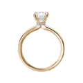 Orbelle Yellow Gold Solitaire Semi-Mount Engagement Ring with Lab Grown Diamond