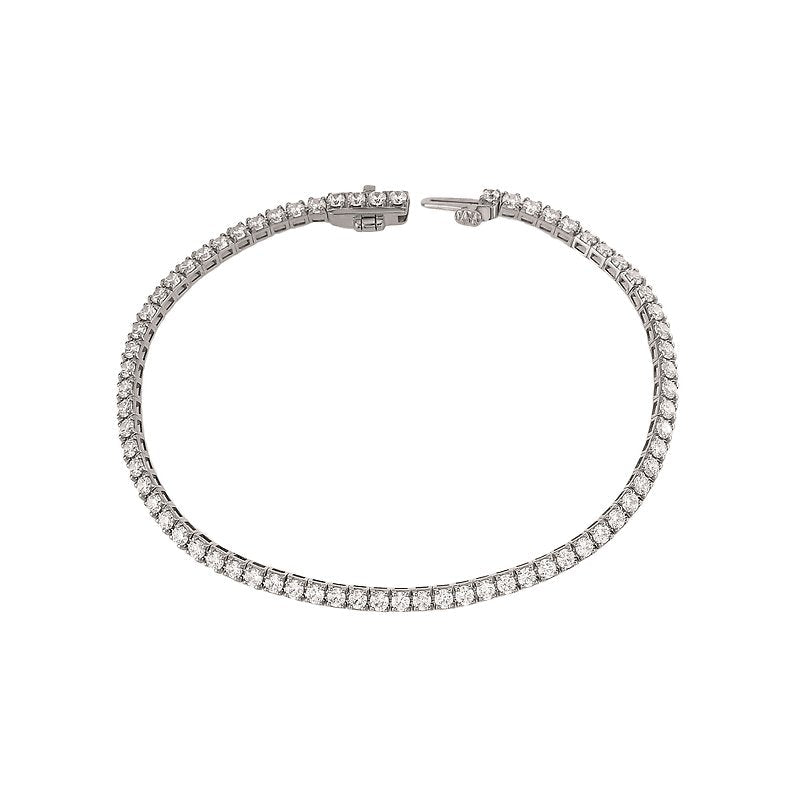 Luxora Lab Grown Diamond Ladies Tennis Bracelet in 14K White Gold