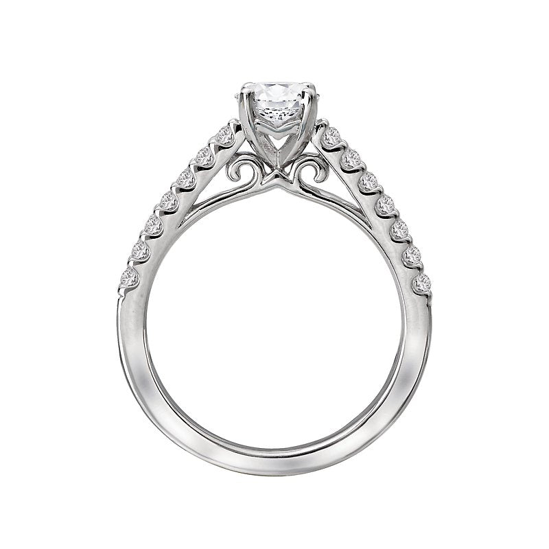 Orbelle Bandora 14K White Gold Diamond Engagement Ring
