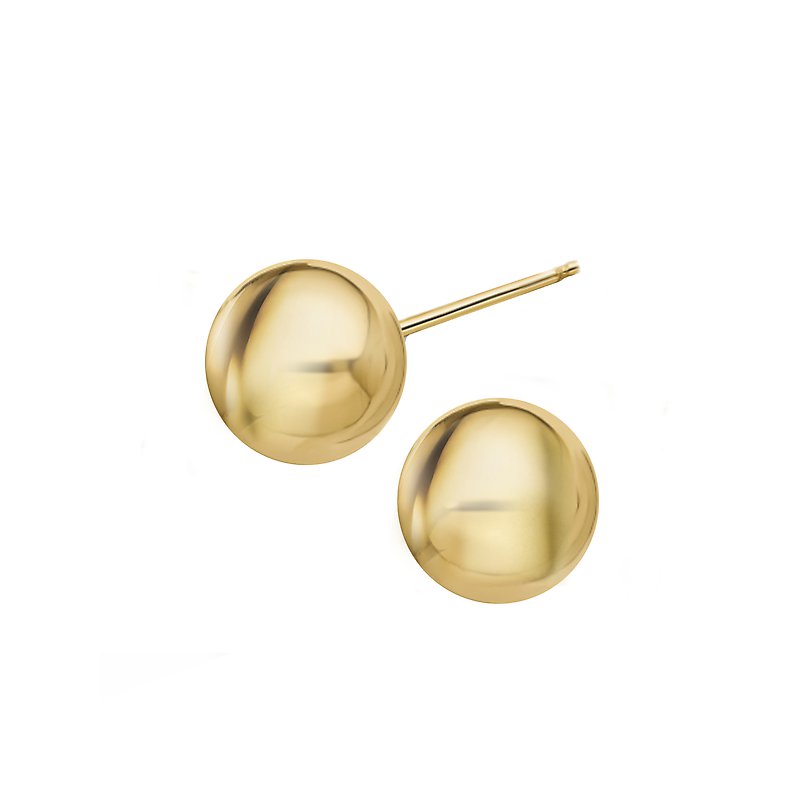Luxora 14kt Gold Ball Earrings - Classic Stud Earrings for Timeless Elegance