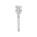 Orbelle Lab Grown Diamond Floral Design Round Diamond Ring in 14K White Gold