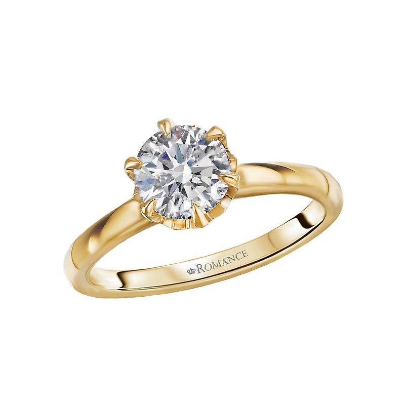 Orbelle Semi-Mount Solitaire Diamond Engagement Ring in 14K Yellow Gold