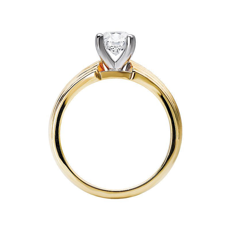 Orbelle 14K White Gold Solitaire Diamond Engagement Ring
