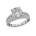 Orbelle White Gold Split Row Diamond Engagement Ring Semi-Mount 14K