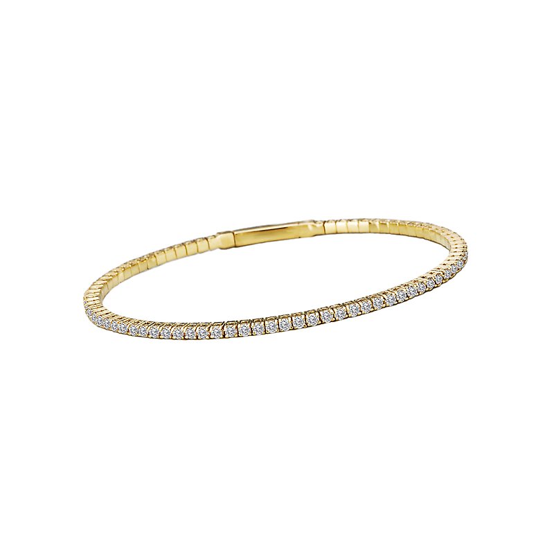 Luxora 14K Yellow Gold Diamond Bangle Bracelet