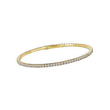 Luxora 14K Yellow Gold Diamond Bangle Bracelet