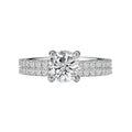 Bandora Orbelle White Gold Lab Grown Diamond Semi-Mount Engagement Ring