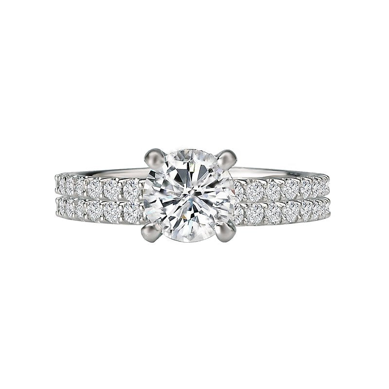Bandora Orbelle White Gold Lab Grown Diamond Semi-Mount Engagement Ring