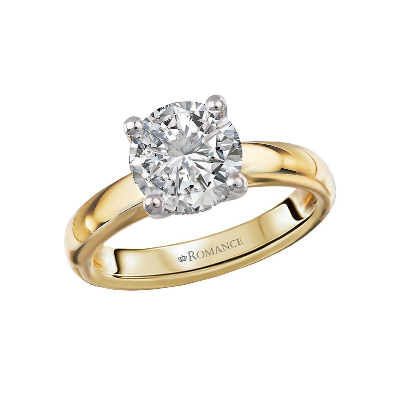 Orbelle Hidden Halo 14K Yellow Gold Semi-Mount Diamond Engagement Ring