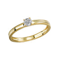 Luxora Classic 14K Yellow Gold Diamond Fashion Ring