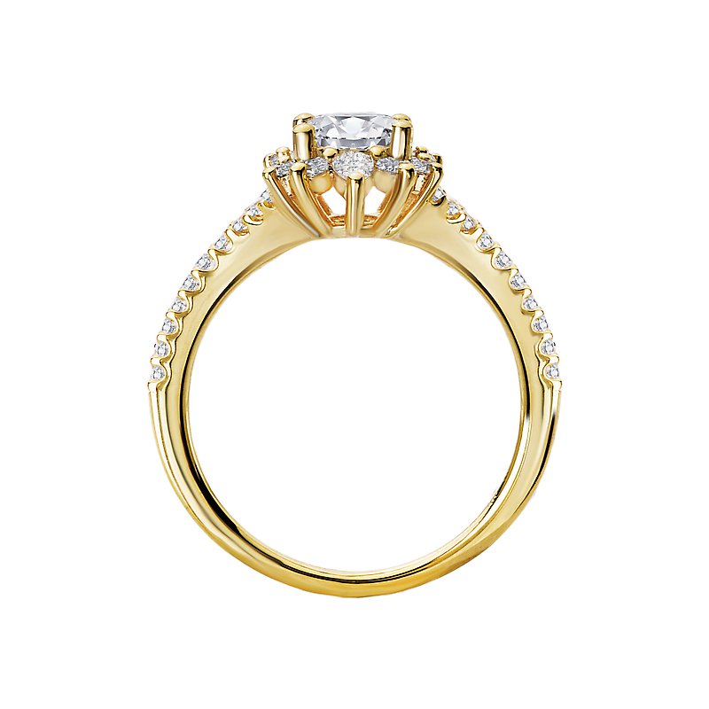 14K Yellow Gold Diamond Engagement Ring | Orbelle Semi-Mount