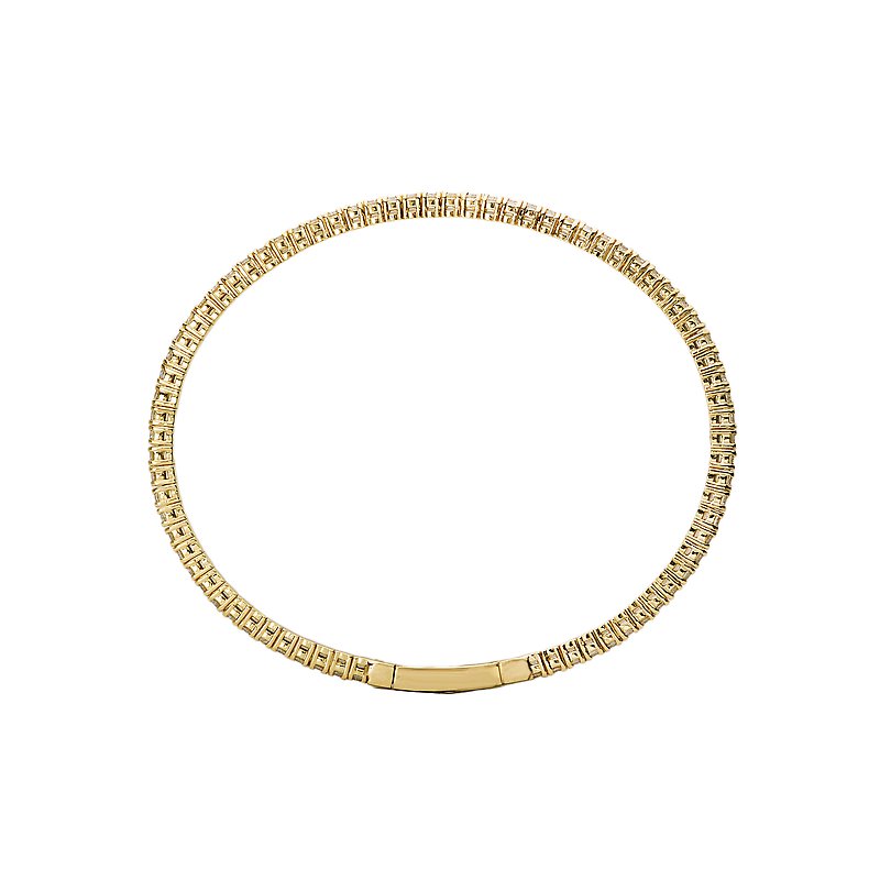 Luxora 14K Yellow Gold Diamond Bangle Bracelet