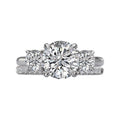 Orbelle Custom 3-Stone Lab Grown Diamond Semi-Mount Ring