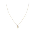 Luxora Italian 14kt Gold Heart Necklace with Pearl Charm