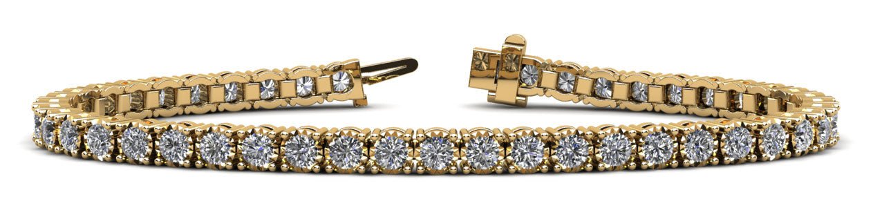Diamond Crown Lab - Grown Diamond Tennis Bracelet with 3.68 ct.(finished) 2.75mm - Luxury Time NYC
