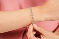Diamond Drops Chain Link Bezel Lab - Grown Diamond Bracelet with 4.75 ct.(finished) 4mm - Luxury Time NYC