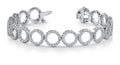 Dripping With Diamonds Circle Link Diamond Bracelet with 3.98 ct.(finished) 1.4mm - Luxury Time NYC
