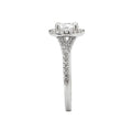 Orbelle Halo Semi-Mount Lab Grown Diamond Ring in 14K White Gold