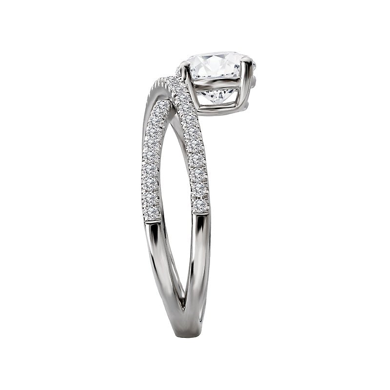 Orbelle Lab Grown Diamond Criss-Cross Semi-Mount Engagement Ring