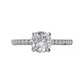 Bandora 14K White Gold Semi-Mount Engagement Ring with Lab Grown Diamond