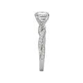 Bandora 14K White Gold Semi-Mount Diamond Ring with Lab Grown Diamond
