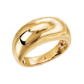Luxora 14K Yellow Gold Dome Fashion Ring - Size 6