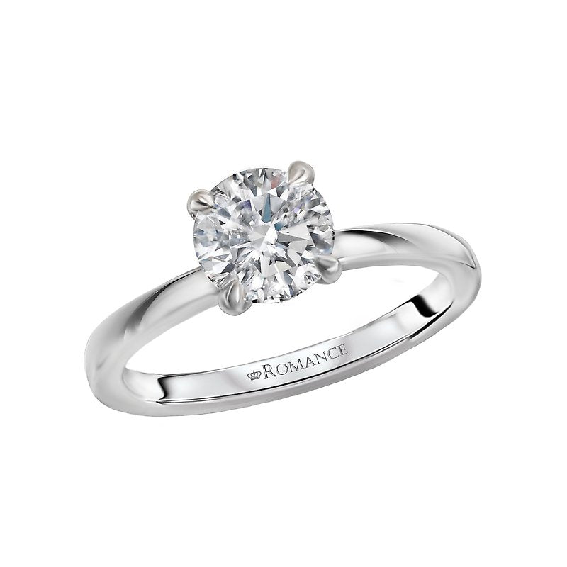 Orbelle White Gold Solitaire Semi-Mount Engagement Ring with Lab Grown Diamond