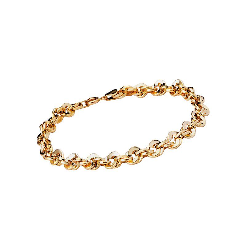 Luxora 14K Yellow Gold Italian Link Bracelet - Chic Fashion Jewelry