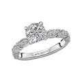 Orbelle Infinity Semi-Mount Diamond Ring | Bandora 18K White Gold Engagement Jewelry