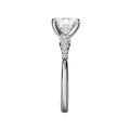 Bandora 14K White Gold Oval Lab Grown Diamond Semi-Mount Engagement Ring