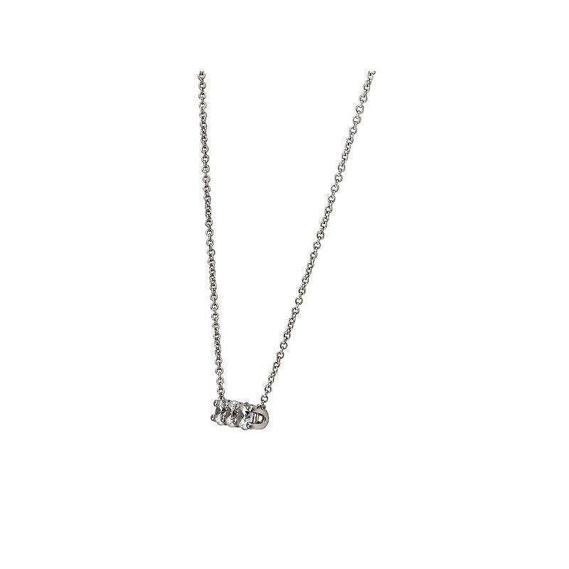 Aurenza Classics Lab Grown Diamond Fashion Necklace | 14K Yellow Gold Adjustable Rollo Chain