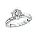 Aurenza Bandoras 14K White Gold Solitaire Semi-Mount Diamond Ring