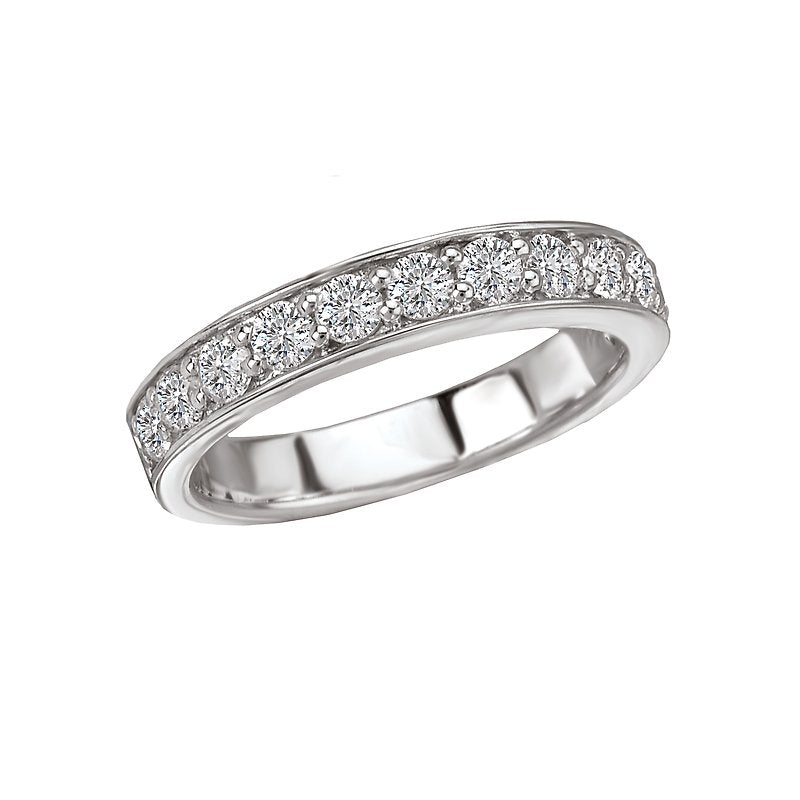 Aurenza Classics 14kt White Gold Diamond Wedding Band - Straight Style