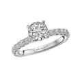 Bandora 14K White Gold Semi-Mount Lab Grown Diamond Engagement Ring