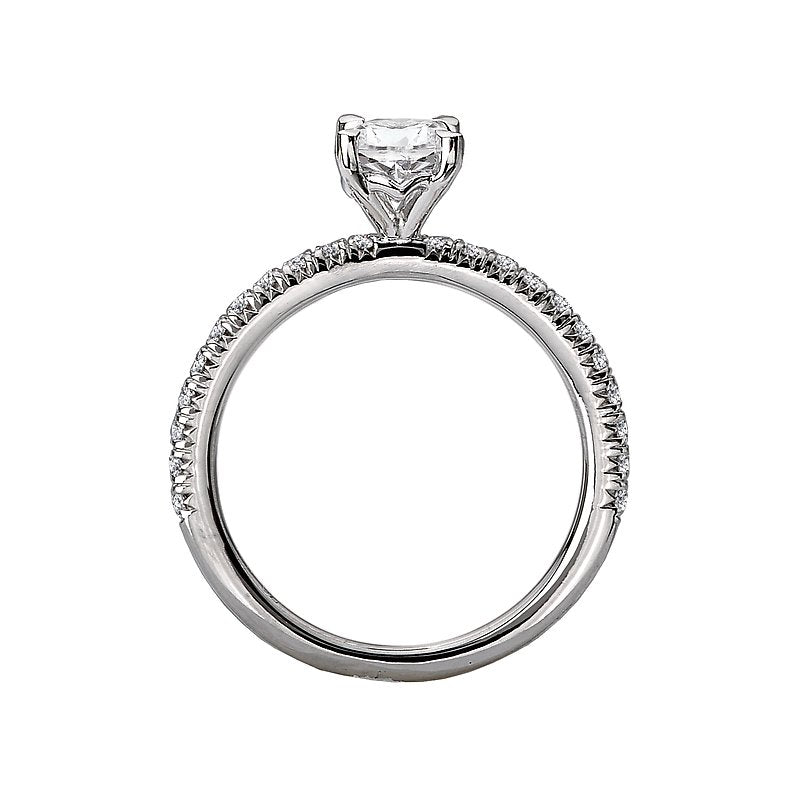 Orbelle White Gold Oval Diamond Semi-Mount Ring