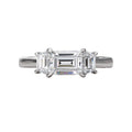 Orbelle 3 Stone Lab Grown Diamond Ring in 14K White Gold
