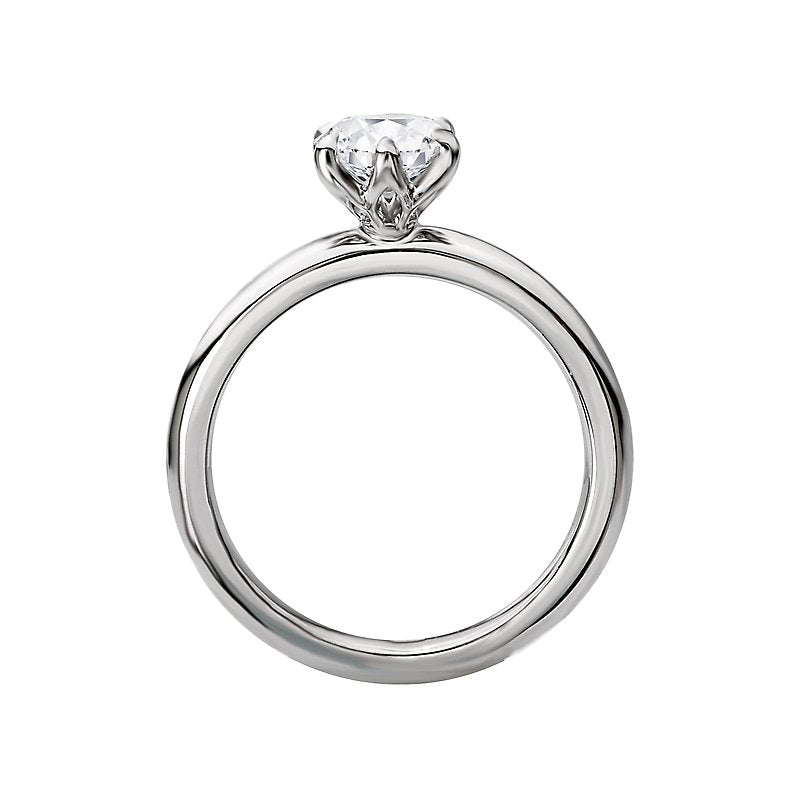 Kim Classics Solitaire Semi-Mount Diamond Ring in 14K White Gold