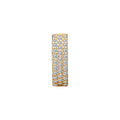 Luxora 10K Yellow Gold Cartilage Hoop Earring with Cubic Zirconia Stones