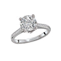 Orbelle Art Deco Diamond Engagement Ring - Bandora 14K White Gold Semi-Mount