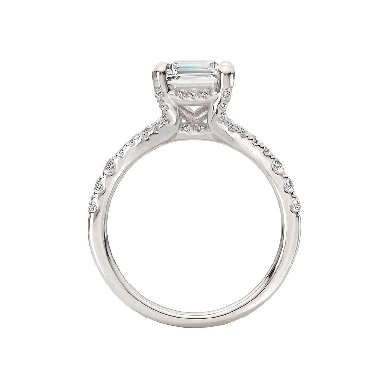 Orbelle Twist 14K White Gold Diamond Split Shank Engagement Ring