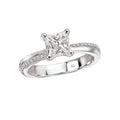 Glemera Bandora Semi-Mount Diamond Ring in 14K White Gold