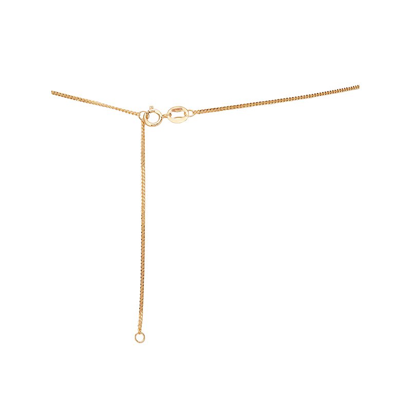 Luxora Italian 14kt Gold Bead Necklace - Adjustable Lariat Style