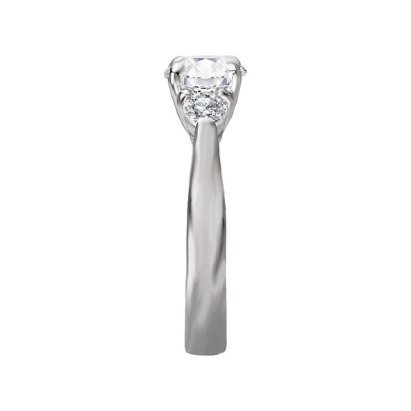 Orbelle 3-Stone Semi-Mount Lab Grown Diamond Ring