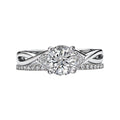 Orbelle 3-Stone Lab Grown Diamond White Gold Engagement Ring