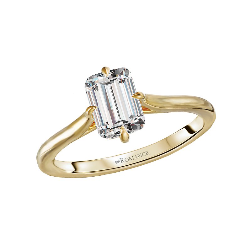 Orbelle 14K Yellow Gold Diamond Halo Semi-Mount Engagement Ring