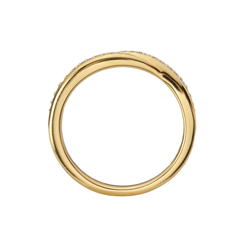 Luxora 14K Yellow Gold Swirled Diamond Accent Fashion Ring