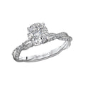 Bandora 14K White Gold Diamond Semi-Mount Ring - Orbelle Collection