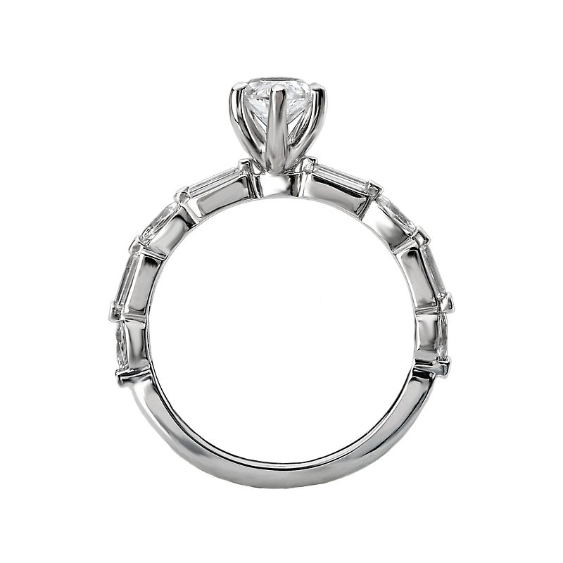 Orbelle White Gold Marquise Cut Lab Grown Diamond Semi-Mount Engagement Ring